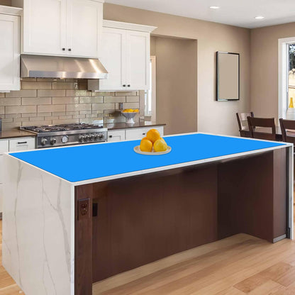 47.2"x23.6"(120cmx60cm) Large Silicone Mat for Kitchen Counter, Non-Slip Heat Resistant Countertop Protector, Waterproof Multipurpose Mat for Kitchen Island, Black