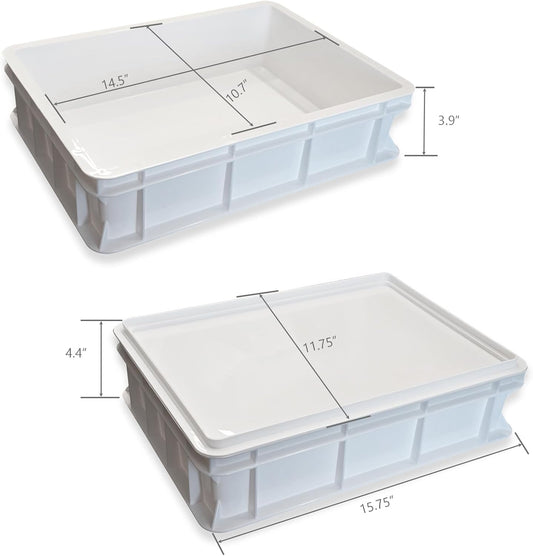 Brightalk 1 Pack Pizza Dough Proofing Box, Homemade Bread and Sourdough Proofing Box, Stackable Dough Proofing Container with Lid