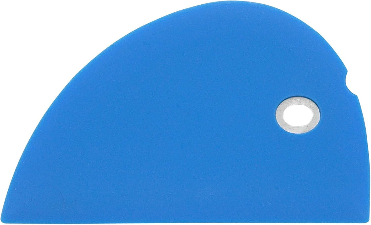 Messermeister Silicone Bowl Scraper, Blue - Frosts, Portions, Lifts & Transfers - Easy to Clean & Flexible Precision Edge