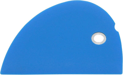 Messermeister Silicone Bowl Scraper, Blue - Frosts, Portions, Lifts & Transfers - Easy to Clean & Flexible Precision Edge
