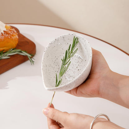 Herb Stripper Bowl, Ceramic Herb Peeling Bowl, Herbs Leaf Stripping Tool