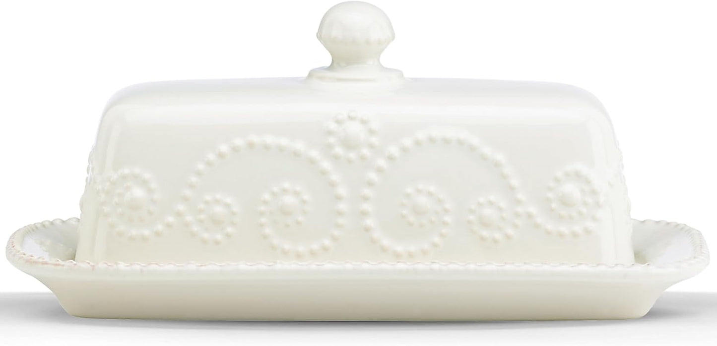 Lenox French Perle Chip and Dip Tray, White -