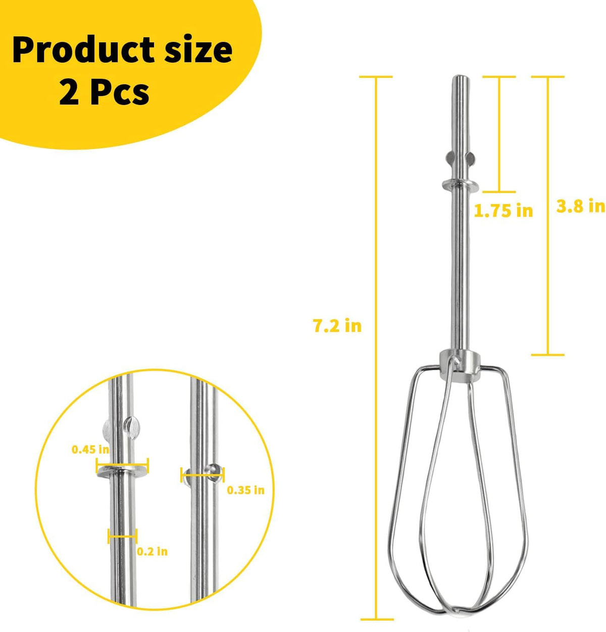 Hand Mixer Beater Attachments for KitchenAid