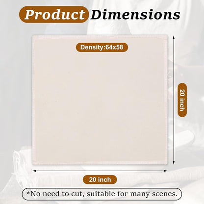 Reusable Cheese Cloths, Organic Cotton Cheese Cloths 20x20 inches, Suitable For Filtering, With Edges, Cheese-Making, Juicing, Baking and Turkey Cooking.