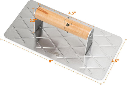 Stanbroil Stainless Steel Bacon Press Griddle Rectangular Grill Press
