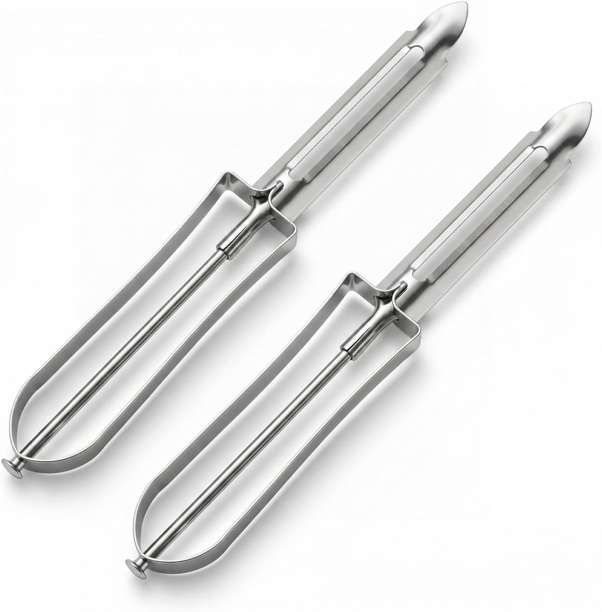 2Pcs Stainless Steel Peeler, Potato Peeler, Vegetable Peelers for Kitchen Fruit Peelers Handle, Ergonomic Blade for Peeling for Home and Restaurant Use