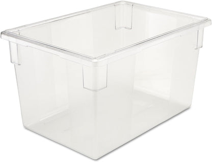 Rubbermaid Commercial Products Polycarbonate Food Storage Box/Tote, 2 Gallon, Clear, for Restaurant/Kitchen/Cafeteria