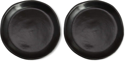 roro Handmade 2-Inch Matte Black Ceramic Pinch Bowls, Set of 6 – Versatile Stoneware for Spices, Condiments, Appetizers & Finger Foods
