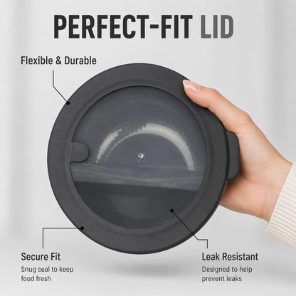 Pera Mixing Bowls with Lids, 8-Piece Airtight Leak-Proof Nesting BPA-Free Bowl Set for Kitchen & Food Storage, Large 4200ml Capacity, Microwave & Dishwasher Safe
