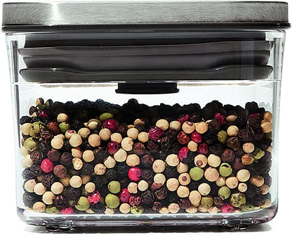 OXO Steel POP Container Big Medium Square - 4.4 Qt for Flour, Sugar and More,Grey