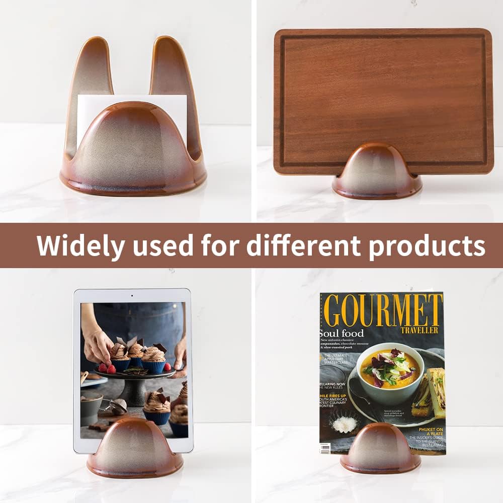 Nihow Ceramic Pot Lid Holder While Cooking for Kitchen Counter/Stove Top