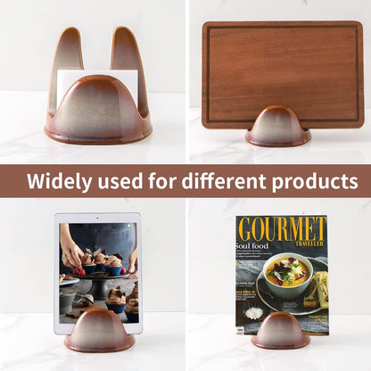 Nihow Ceramic Pot Lid Holder While Cooking for Kitchen Counter/Stove Top