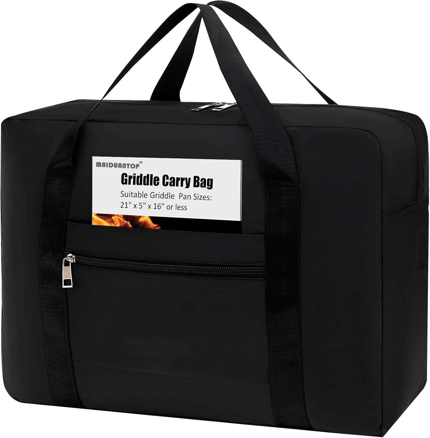 Griddle Carry Bag,Grill Accessory Storage,Large Griddle Accessories Storage Bag, Outdoor Carrying Frying Pan Handbag, Gift for men
