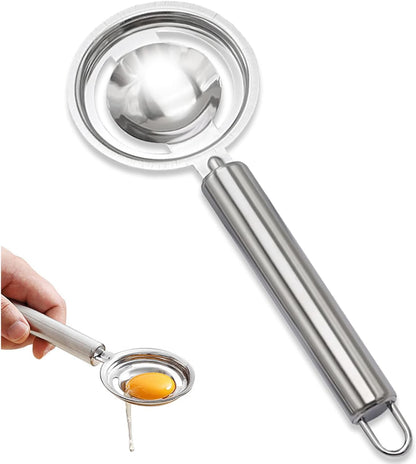 Egg Separator,Stainless Steel Egg Yolk White Separation Tool