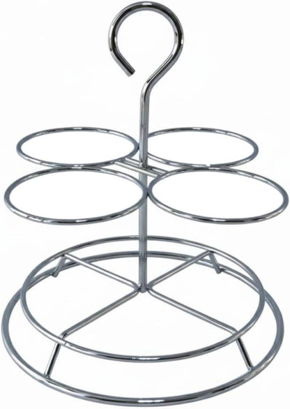 Condiment Bottle Rack Hangable Saving Metal Seasoning Holder, Dark Green