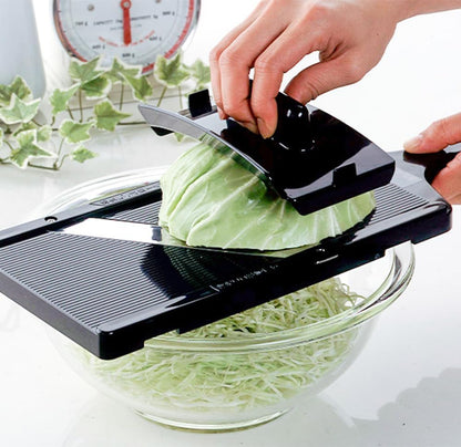 Shimomura Sales Tonkatsu Shop Tsubamesanjo 35950 Cabbage Slicer with Extra Fine Cut in Minutes, Made in Japan, Fluffy Julienne Slicer, 0.04 inch (1 mm) Wide, Sharp Sharpness, Whole Half Ball Slices