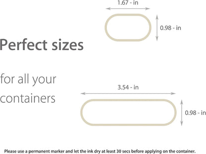 Removable Expiration Date Labels for Food Containers, Waterproof Food Storage Labels for Deli Containers, Best By Pantry Label, Freezer Refrigerator Label, Write On Kitchen Organization Label
