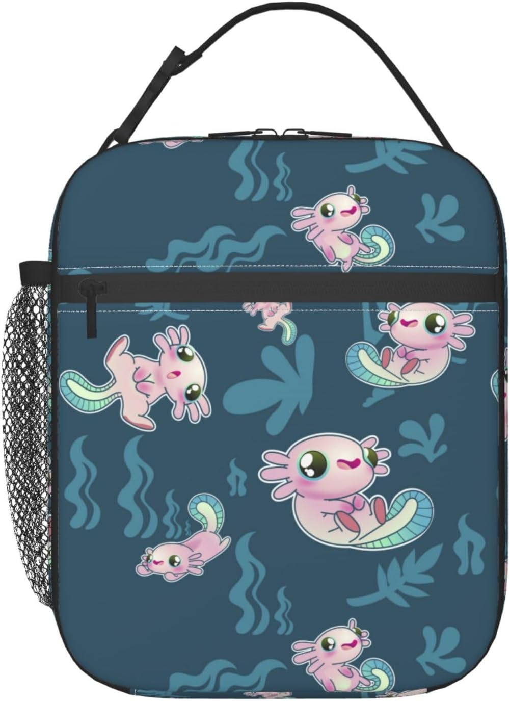 Black Cat Reusable Lunch Box Food Bag Insulated Lunch Bag for Teenage Boys Girls School Beach
