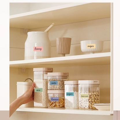 Removable Freezer Labels Stickers, 1 x 3 Inch Blank Removable Freezer Labels Food Storage Stickers, Date Label Waterproof Oil Resistant Easy Clean No Residue- 250 Sheets