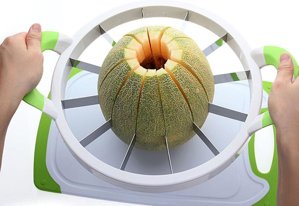 Easy Melon Slicer & Corer – Medium Cutter for Cantaloupe & Honeydew
