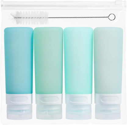 MICEBAY 2 oz Condiment Squeeze Bottles, Leakproof Salad Dressing Container