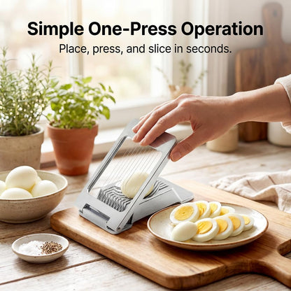 Egg Slicer for Hard Boiled Eggs, Multipurpose Manual Egg Slicer Heavy Duty
