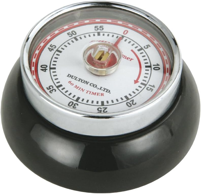 Zassenhaus Magnetic Retro Kitchen Timer, Classic Mechanical Cooking Timer (Yellow)