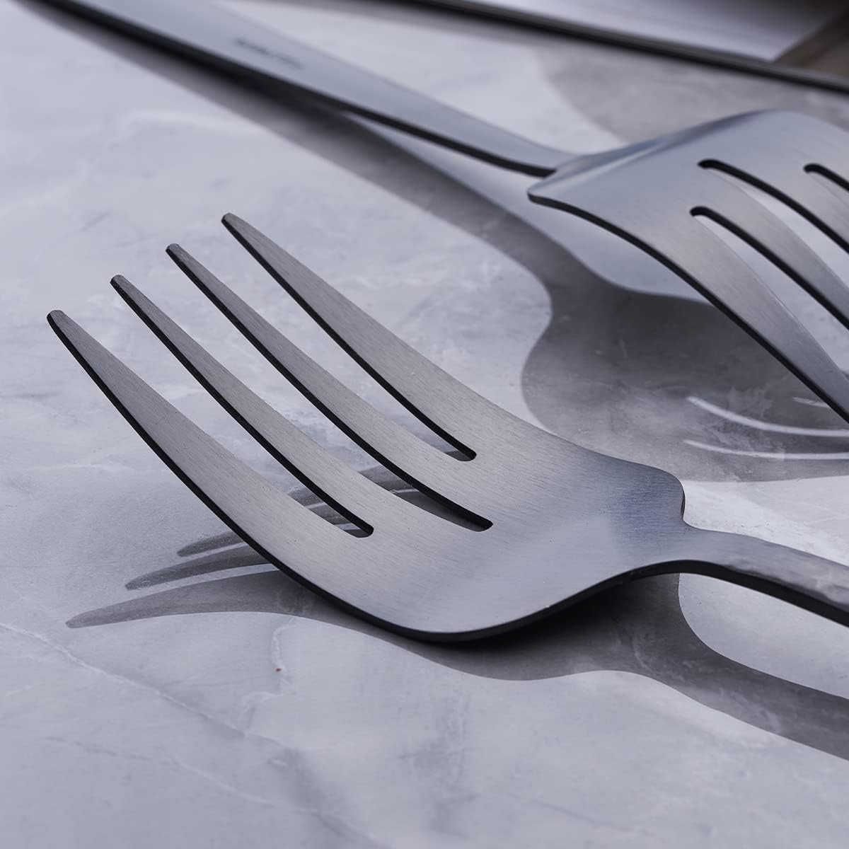 Matte Black Cake Pie Server Set