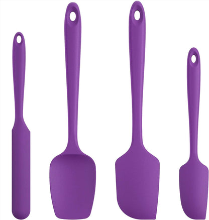 U-Taste Silicone Spatula Set with 600 Degrees Fahrenheit Heat Resistant (Black)