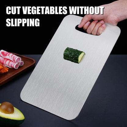 Titanium Cutting Board - 2026 New Upgrade 100% Pure Titanium Cutting Boards for Kitchen Double Sided Non Toxic Titanware Cutting Board,Hygiene Durable Dishwasher Safe Chopping Board (12"L x 9"W)