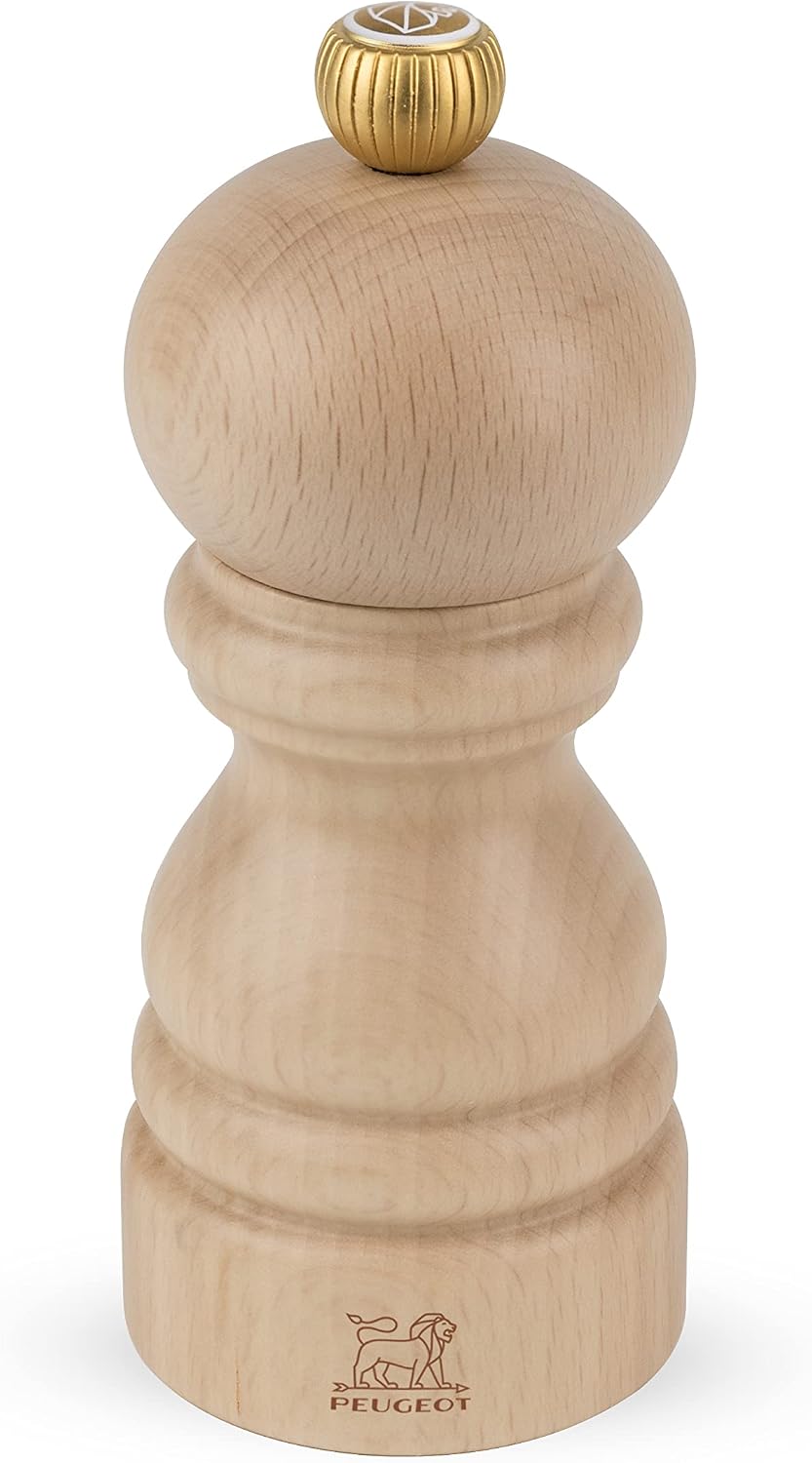 Peugeot Paris Salt Mill, Classic, 7 in, Natural, PEFC Beech Wood