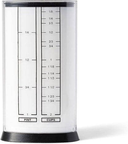 KitchenArt 1 Cup Tri Adjust A-Cup, Easy Pour Adjustable Measuring Cup