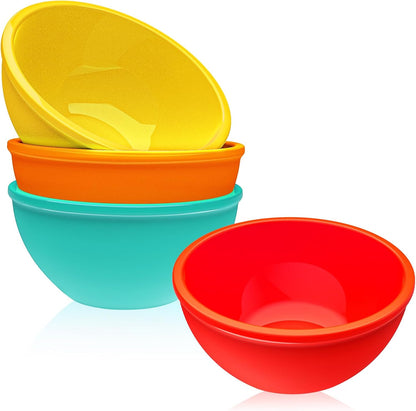 Webake 3" Silicone Pinch Bowls for Cooking Prep, 2oz Small Dipping Bowls Sauce Condiment Containers with Lids, BPA Free Set of 8