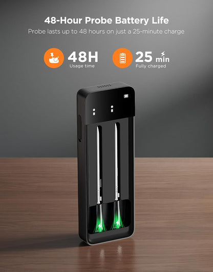 GoveeLife Smart Wireless Meat Thermometer Digital 2 Probes with App Alarm