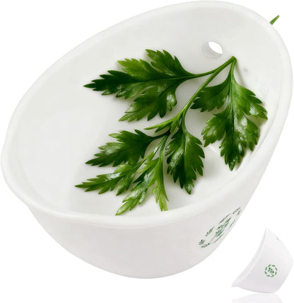 Herb Stripper Bowl with Foldable Spoon, Herb Stripper Tool