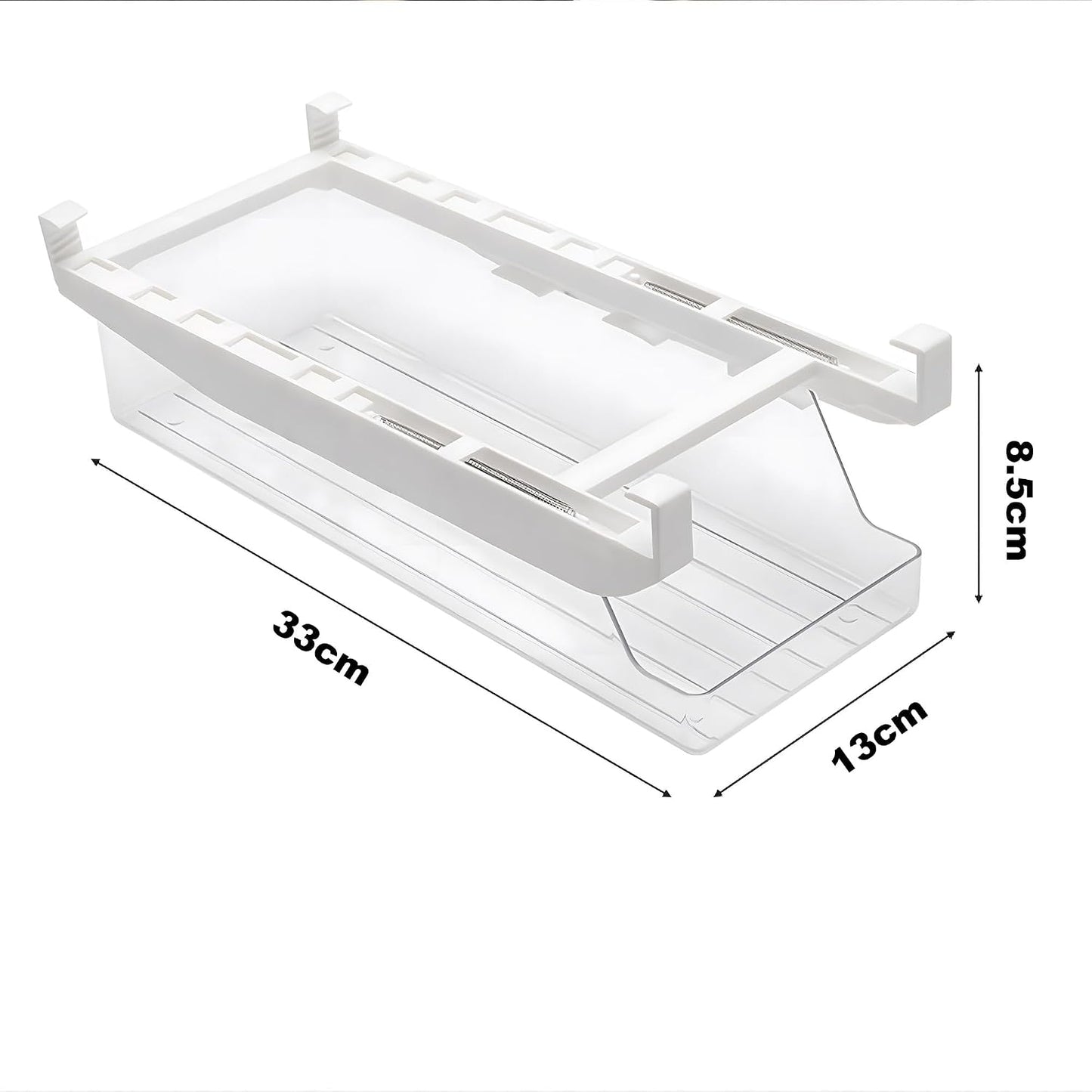 8Pcs Clear Plastic Storage Bins, Refrigerator Organizer Bins with Handles, Freezer Organizer Clear Organizing Bins, BPA-Free Fridge Storage Containers for Fridge, Freezer, Cabinet, Kitchen, Pantry