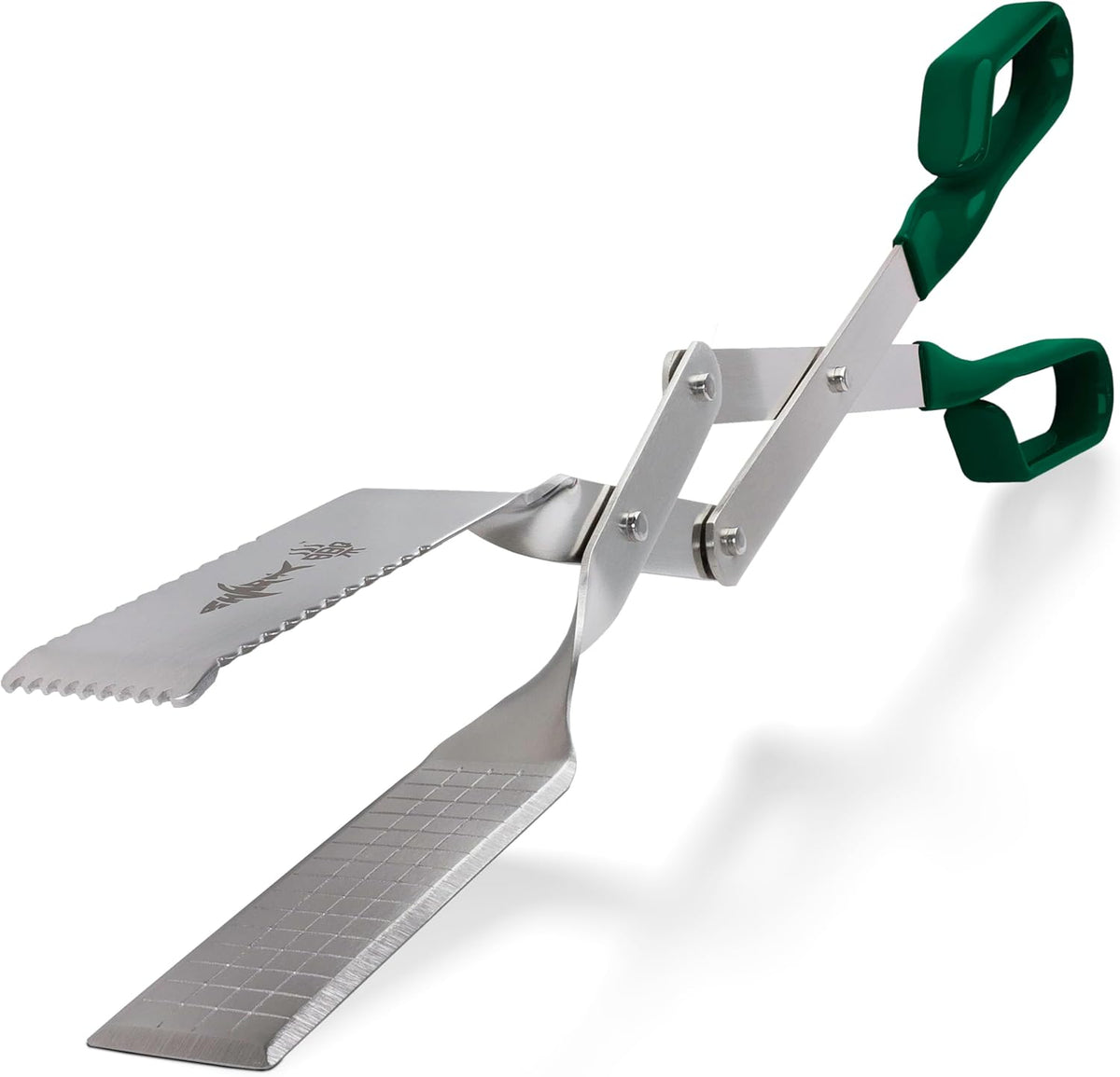 Steak Grill Tongs - 17 inch Red. Professional outdoor grilling utensil. Long reach Barbeque Grilling Tongs. Ideal for steak, fish, burger, and sausage