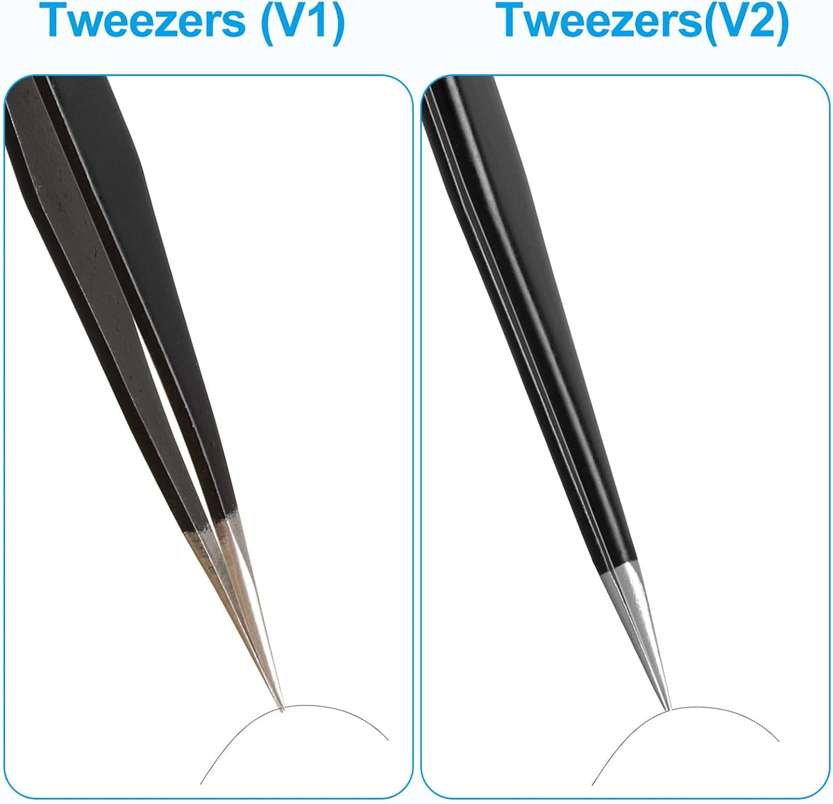 YHYZ Precision Tweezers Set, Premium Stainless Steel Anti-Static ESD Tweezes, Suitable for Tweezers, for Craft, Electronic, Soldering, Model, Hobby, Jewelry Making Laboratory