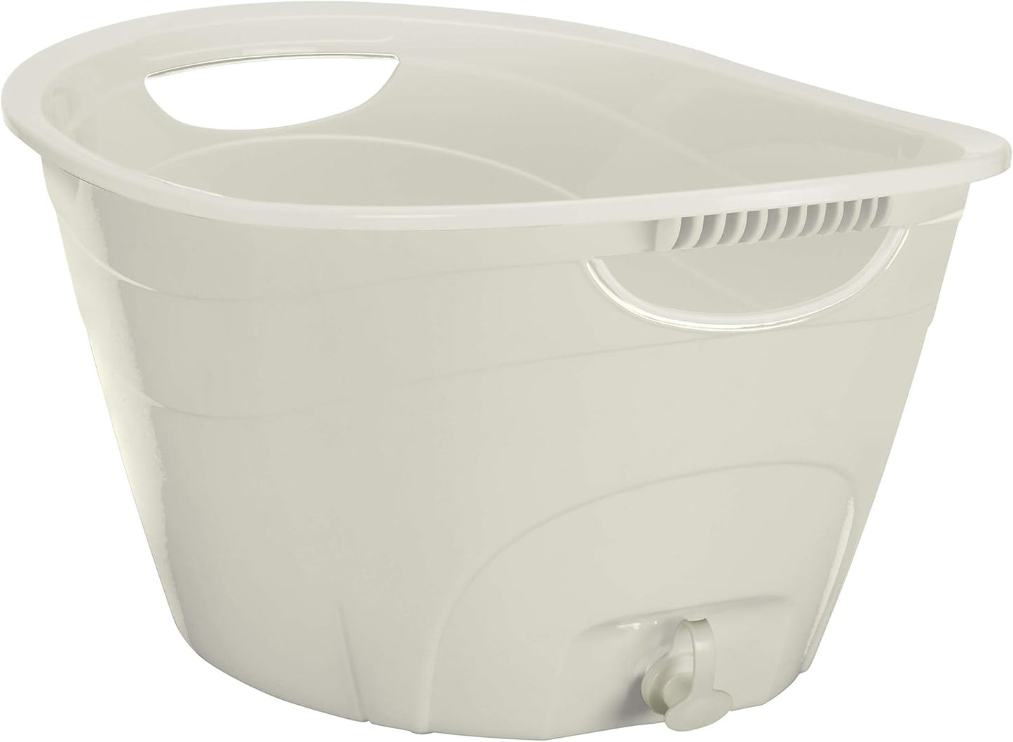 CreativeWare, Aqua Double Walled Party Tub With Drain Plug 4.375 Gl, Red