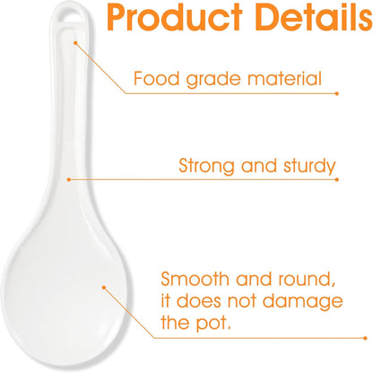 TIESOME 2PCS Plastic Rice Serving Spoon, Non-Stick Plastic Rice Spoon