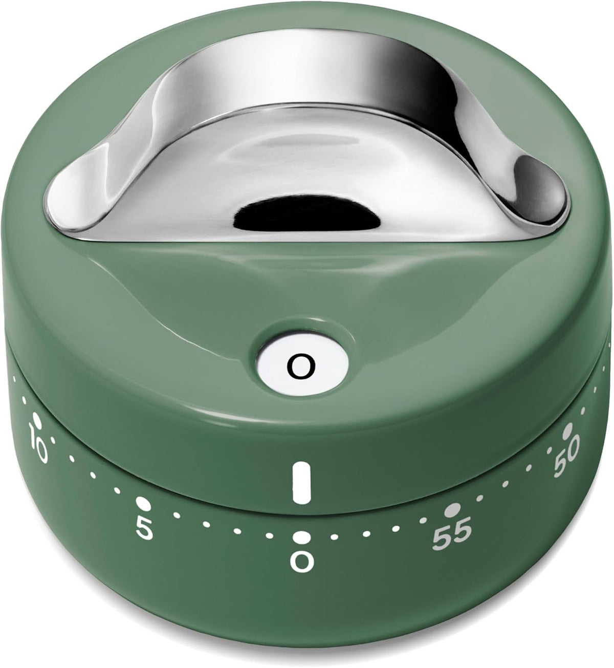 Caraway Mechanical Kitchen Timer, Stainless Steel 60 Minute Wind Up Timer