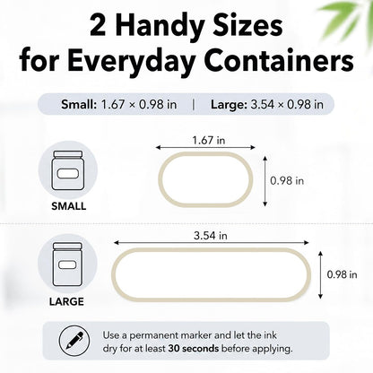 Removable Expiration Date Labels for Food Containers, Waterproof Food Storage Labels for Deli Containers, Best By Pantry Label, Freezer Refrigerator Label, Write On Kitchen Organization Label