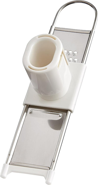 Fantes No-Peel, Self Cleaning Garlic Press, 6.25 x 1-Inches, the Italian Market Original since 1906