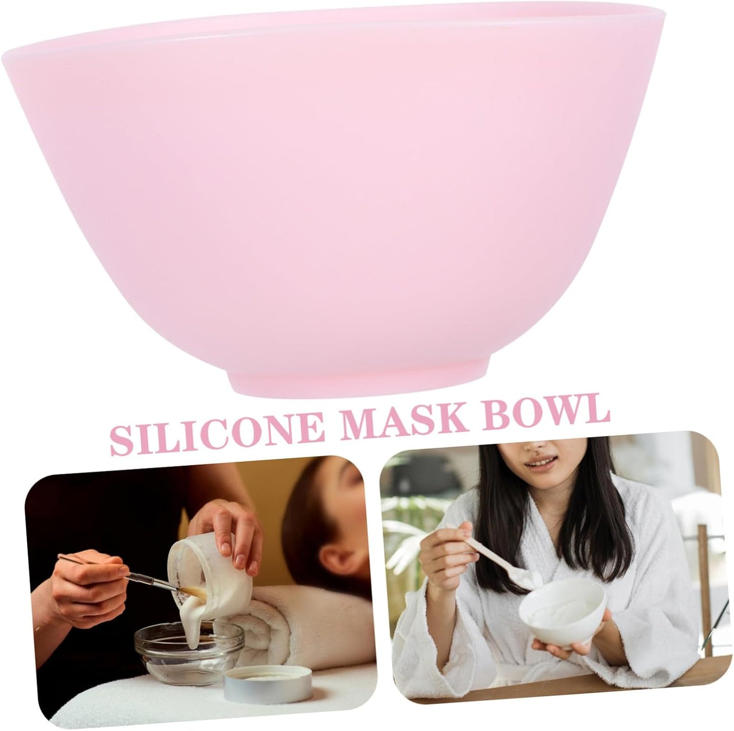 Didiseaon Odorless Anti-drop Silicone Mixing Bowl for Facial Masks Cooking Flexible Microwave Dishwasher Safe for Ingredients Sauces Medium Green