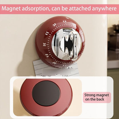 Retro Kitchen Timer 60 Min, Wind Up Magnetic Mechanical Egg Timer
