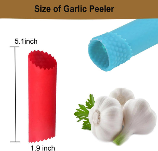 Garlic Peeler Set 10 PCs Silicone Garlic Roller Tube Garlic Peeled Tool