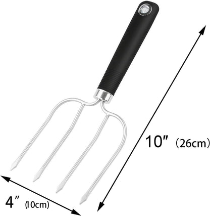 Turkey Lifter Forks Set of 2 Stainless Steel Turkey Lifters with Non-Slip Handle Turkey and Poultry Lifters Turkey Claws Carving Fork