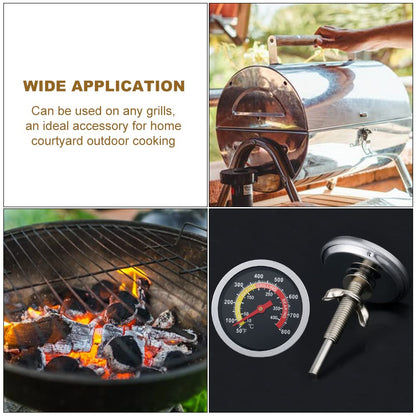 3" Face 1000F Charcoal BBQ Thermometer,1PC Barbecue Temperature Gauge