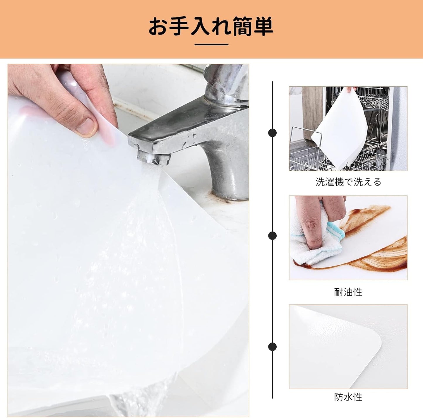 KitchenRaku Extra Large Silicone Mat for Kitchen Worktop Protector, Thickened Nonstick Heat Resistant Countertop Mat, Nonskid Placemat, Craft Mat, Table Mat (Grey, 23.6"x31.5")