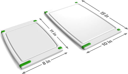 GoodCook Everyday Solid Polyethylene Cutting Board, 8 x 11-Inch, Non-Porous Plastic, White